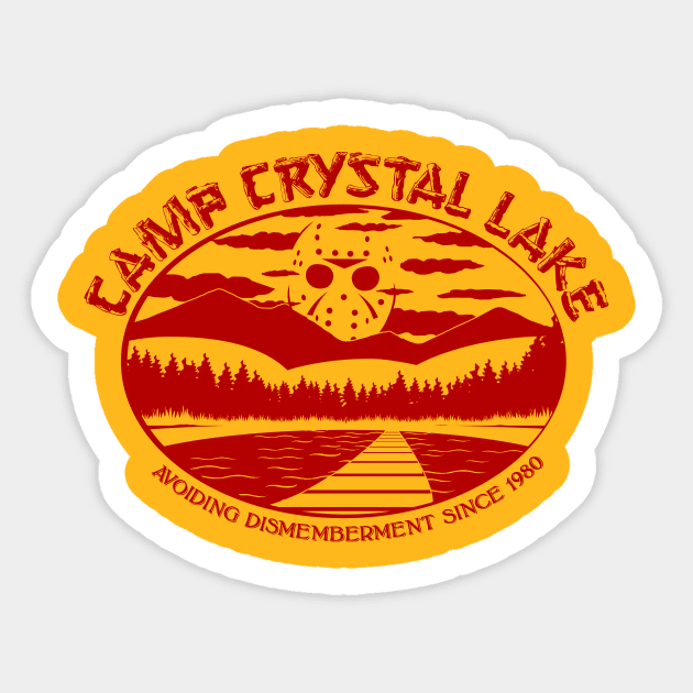 Camp Crystal Lake Sticker by JodyTerblanche